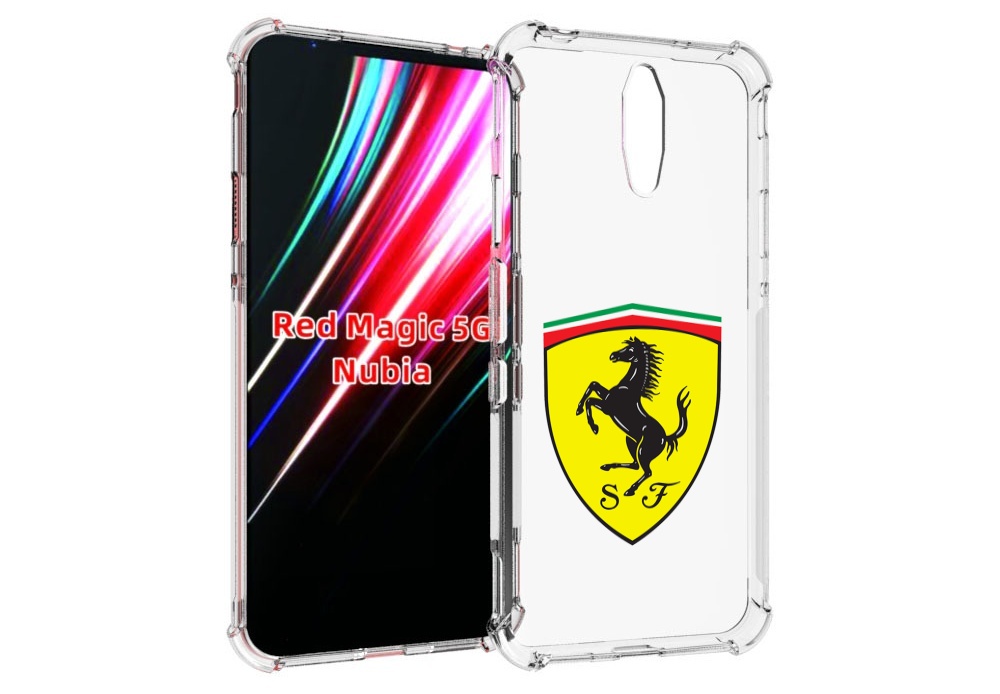 

Чехол MyPads Ferrari-3 мужской для ZTE Nubia Red Magic 1 5G, Прозрачный, Tocco