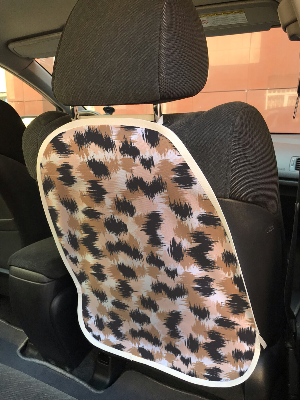 фото Накидка на спинку сиденья joyarty узор из леопардовых пятен, 45х62