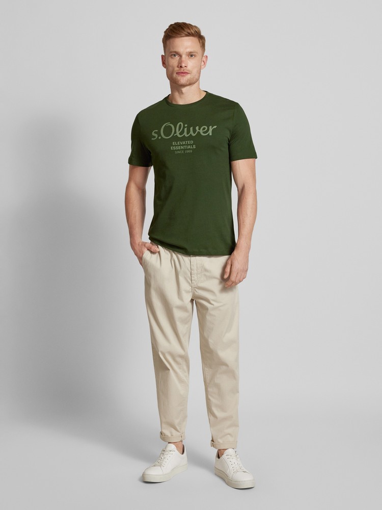 

Футболка мужская s.Oliver 2146609 зеленая XXXL, 2146609