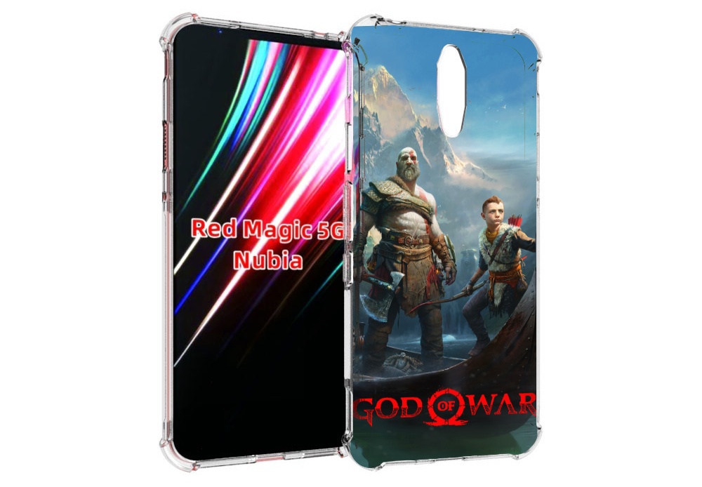 

Чехол MyPads God Of War Кратос Атрей для ZTE Nubia Red Magic 1 5G, Прозрачный, Tocco