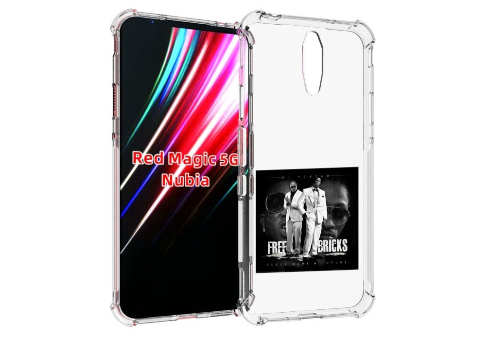 

Чехол MyPads Gucci Mane & Future - Free Bricks для ZTE Nubia Red Magic 1 5G, Прозрачный, Tocco