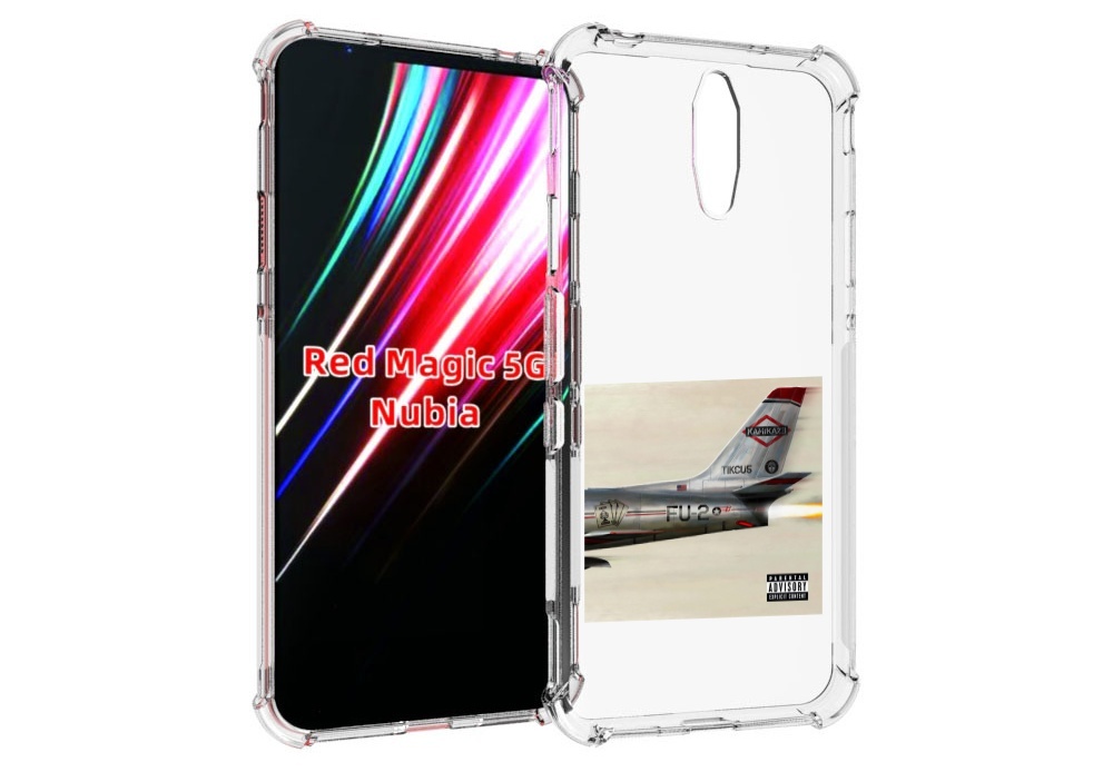 

Чехол MyPads KAMIKAZE Eminem для ZTE Nubia Red Magic 1 5G, Прозрачный, Tocco