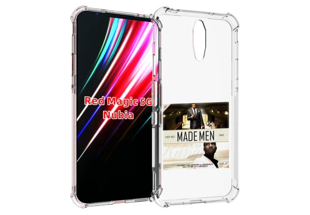 

Чехол MyPads Kanye West & Drake - Made Men для ZTE Nubia Red Magic 1 5G, Прозрачный, Tocco