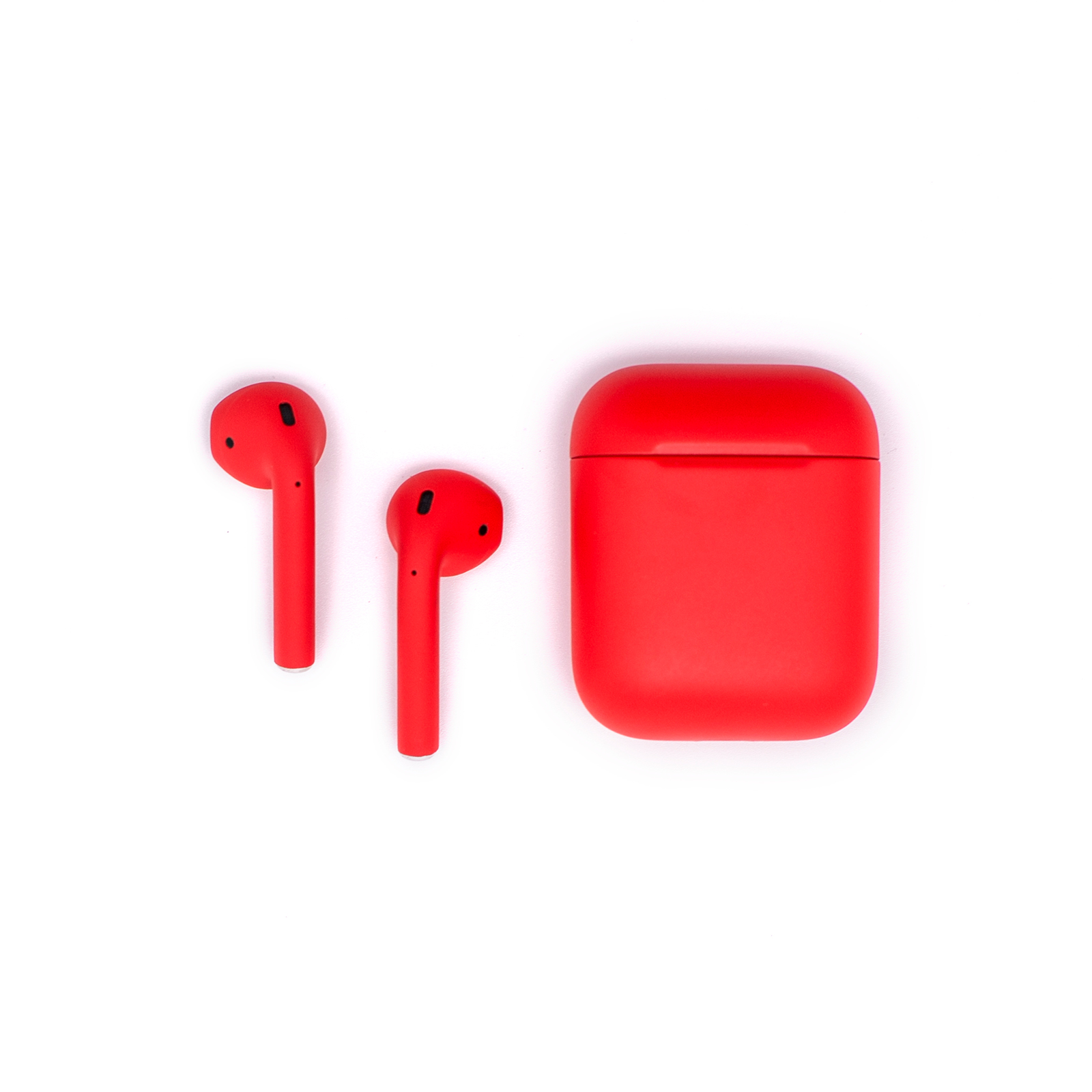 

Беспроводные наушники Airpods Color 2 (с беспроводной зарядкой) red, Apple Airpods 2.0