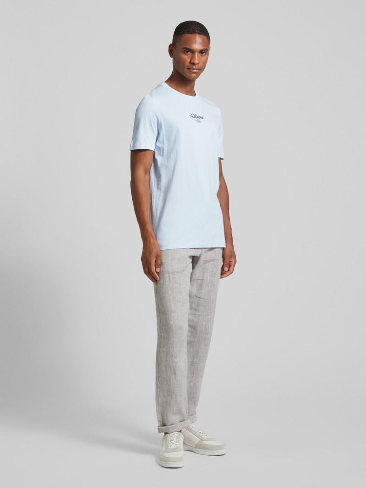 

Футболка мужская s.Oliver 2152911 синяя XL, Синий, 2152911