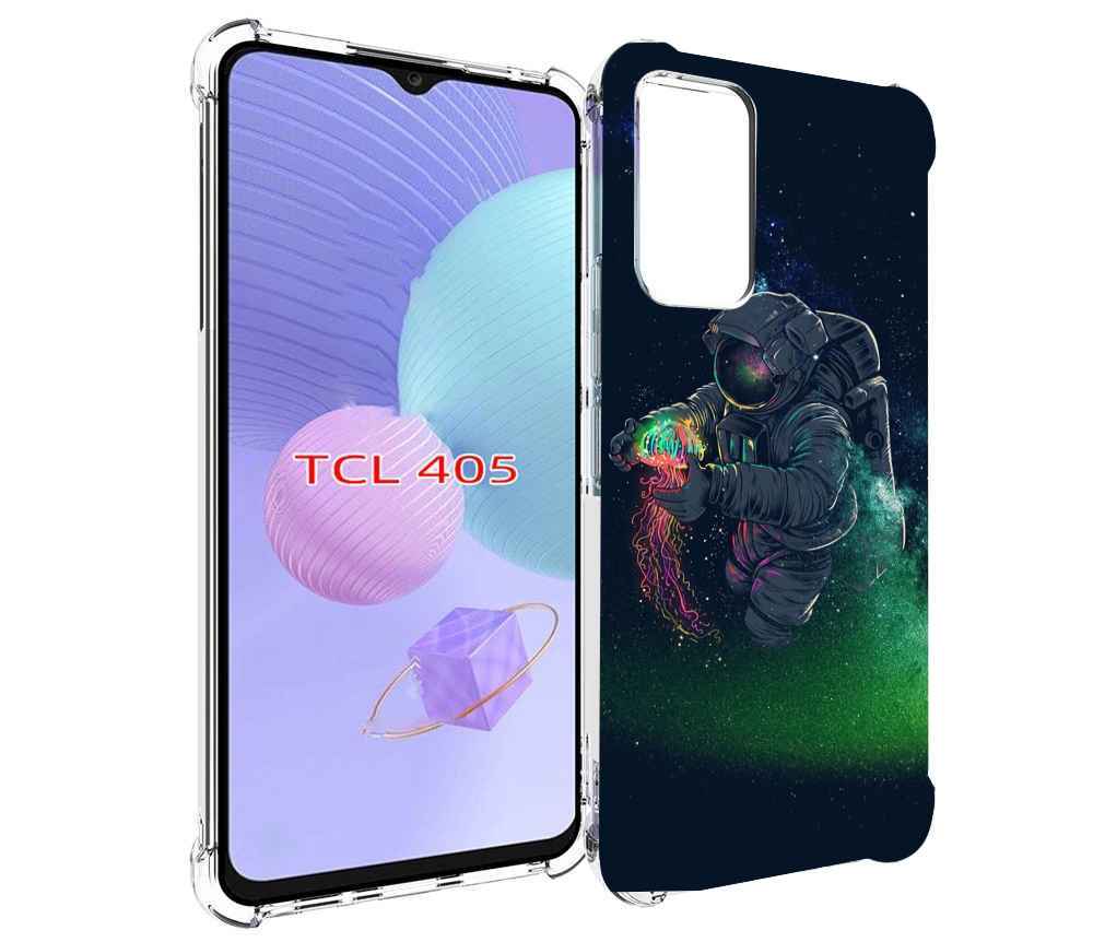 

Чехол MyPads космонавт-с-оружием-арты для TCL 405, Tocco