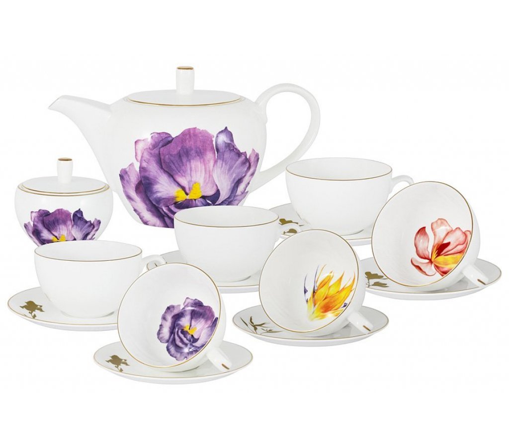 

Чайный сервиз Flowers Anna Lafarg Emily 14 предметов, Разноцветный, 56465-03