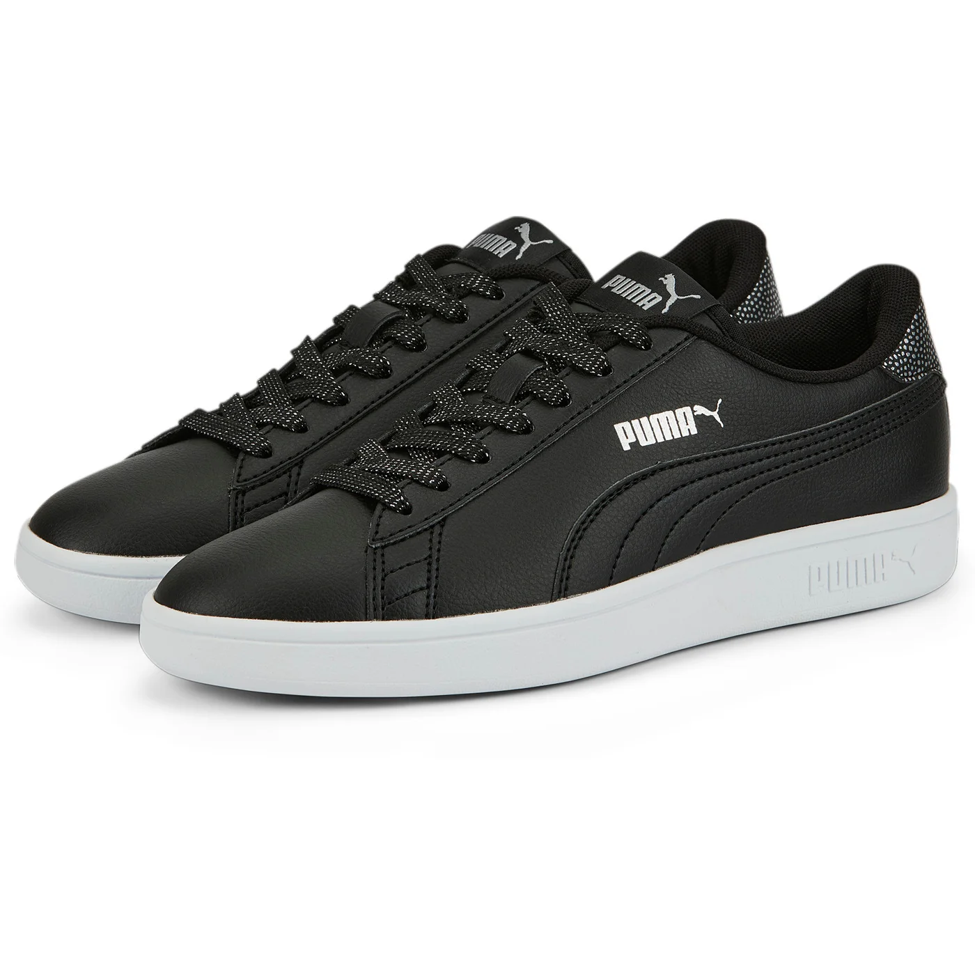 

Кроссовки женские PUMA Smash v2 Metallics Jr 386197 черные 38 EU, Черный, Smash v2 Metallics Jr