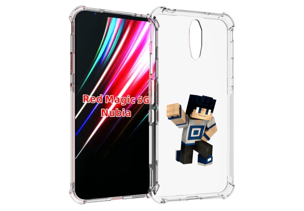 

Чехол MyPads Minecraft-1 для ZTE Nubia Red Magic 1 5G, Прозрачный, Tocco
