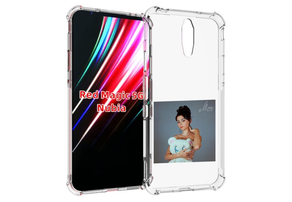 

Чехол MyPads Miss Дора для ZTE Nubia Red Magic 1 5G, Прозрачный, Tocco