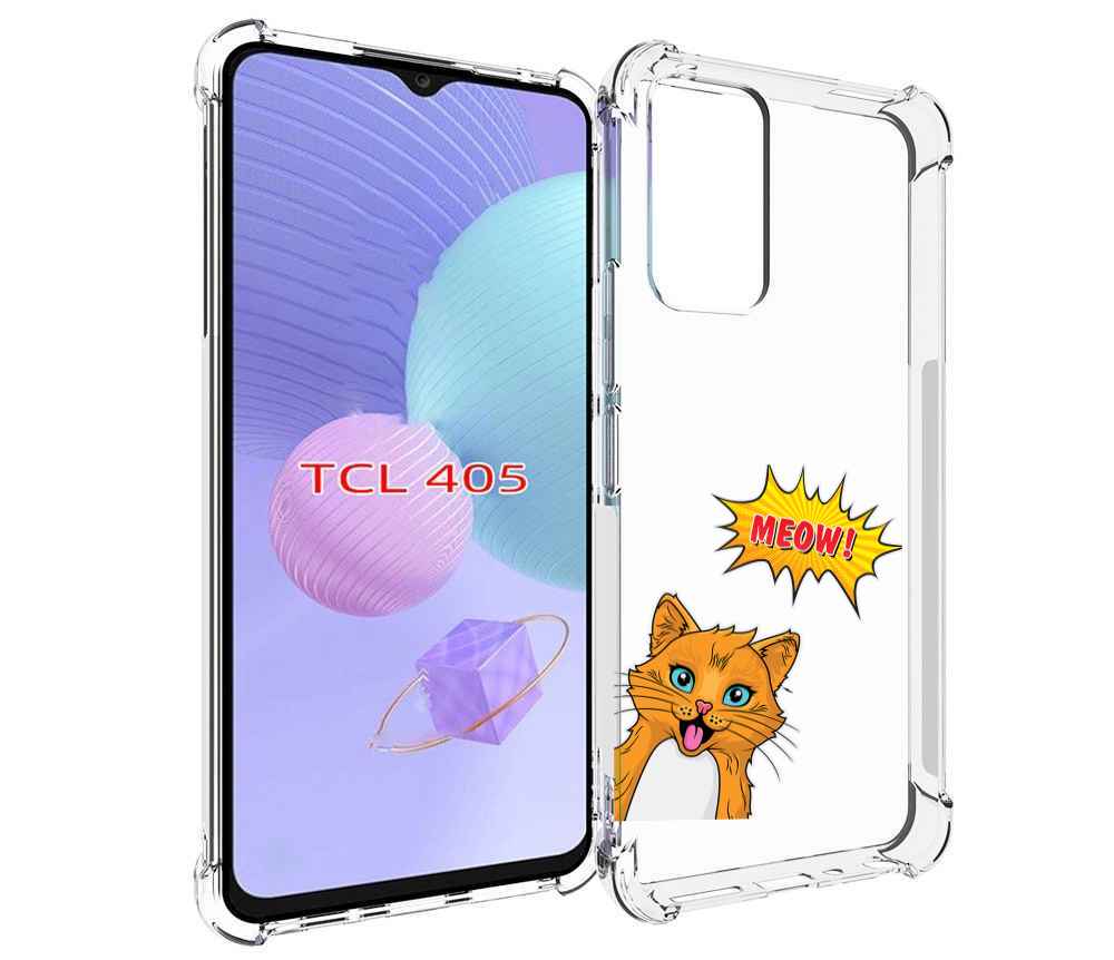 

Чехол MyPads кот-мяу детский для TCL 405, Tocco