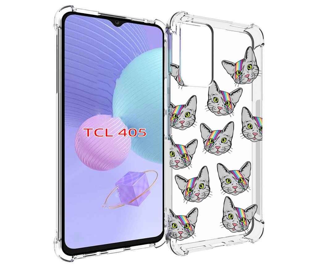 

Чехол MyPads кот-с-молнией-на-лбу для TCL 405, Tocco