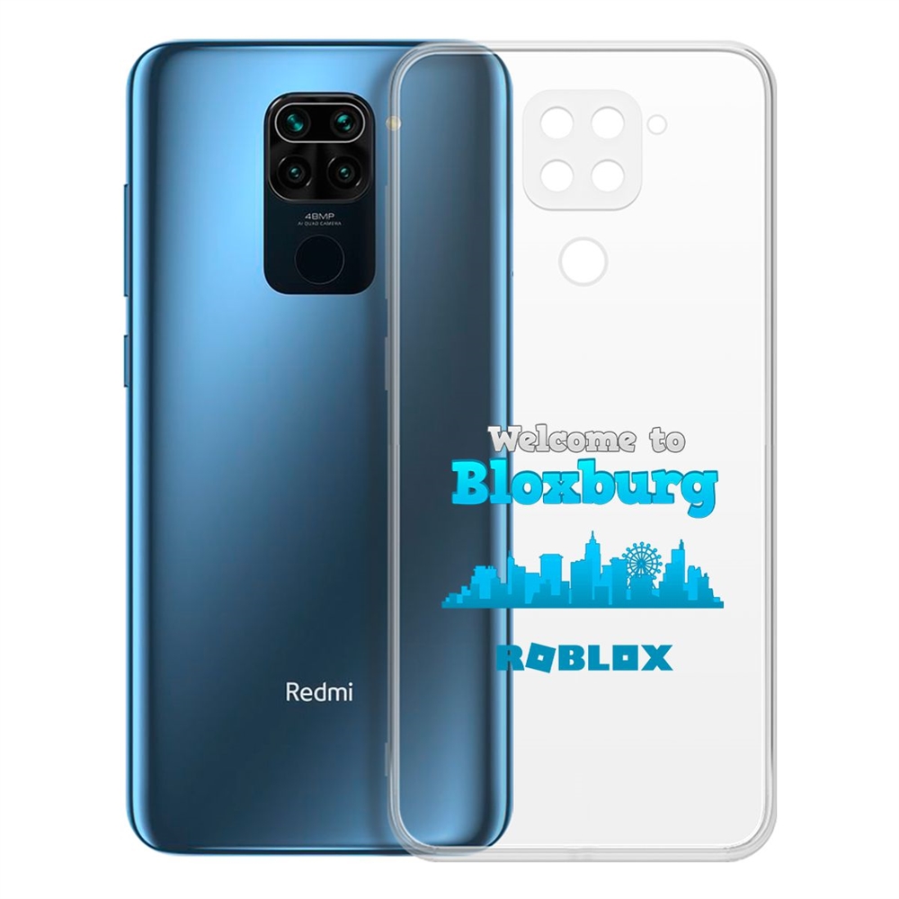 Чехол-накладка Roblox-Блоксбург для Xiaomi Redmi Note 9