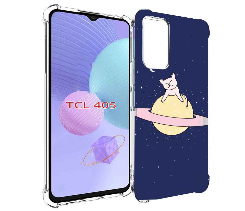 

Чехол MyPads котик на планете для TCL 405, Tocco