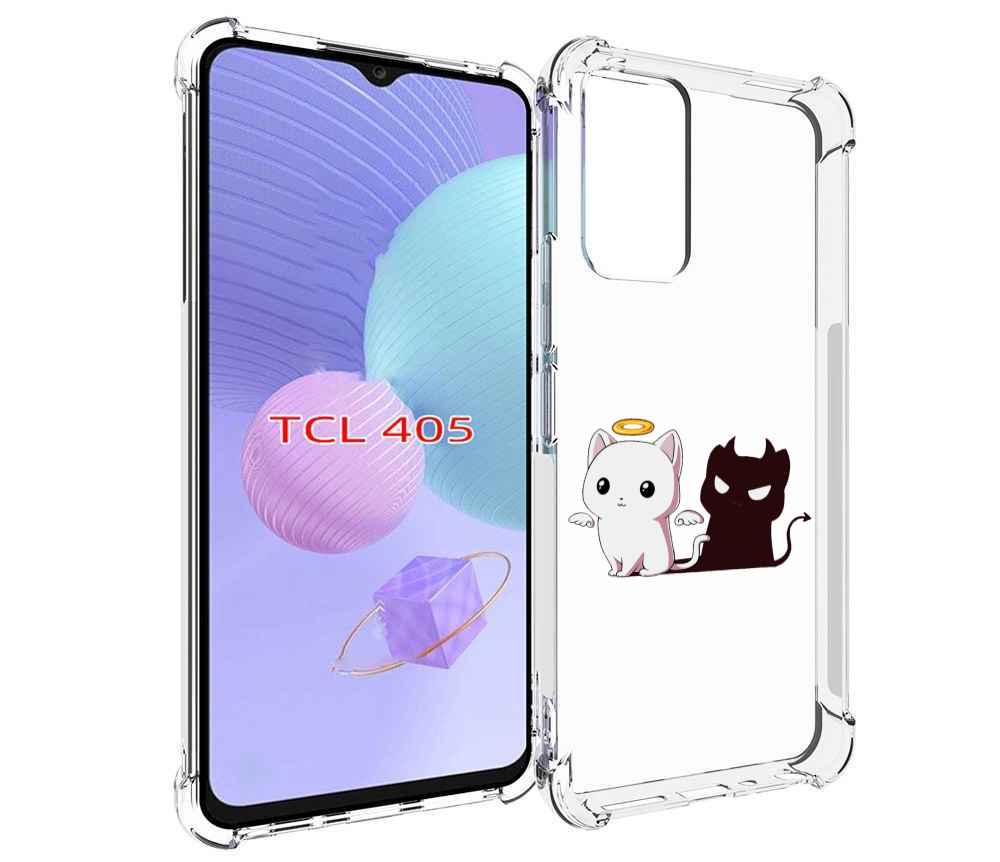 

Чехол MyPads котик-с-злой-тенью для TCL 405, Tocco