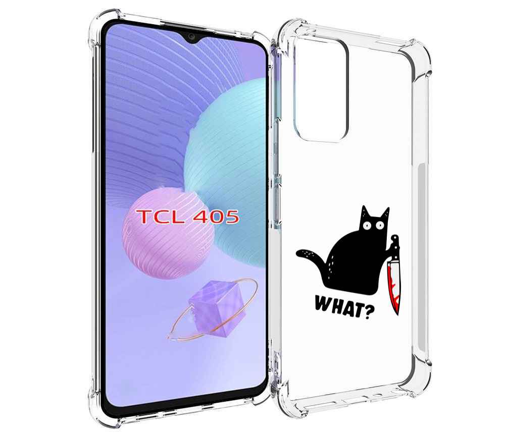 

Чехол MyPads котик-убийца для TCL 405, Tocco