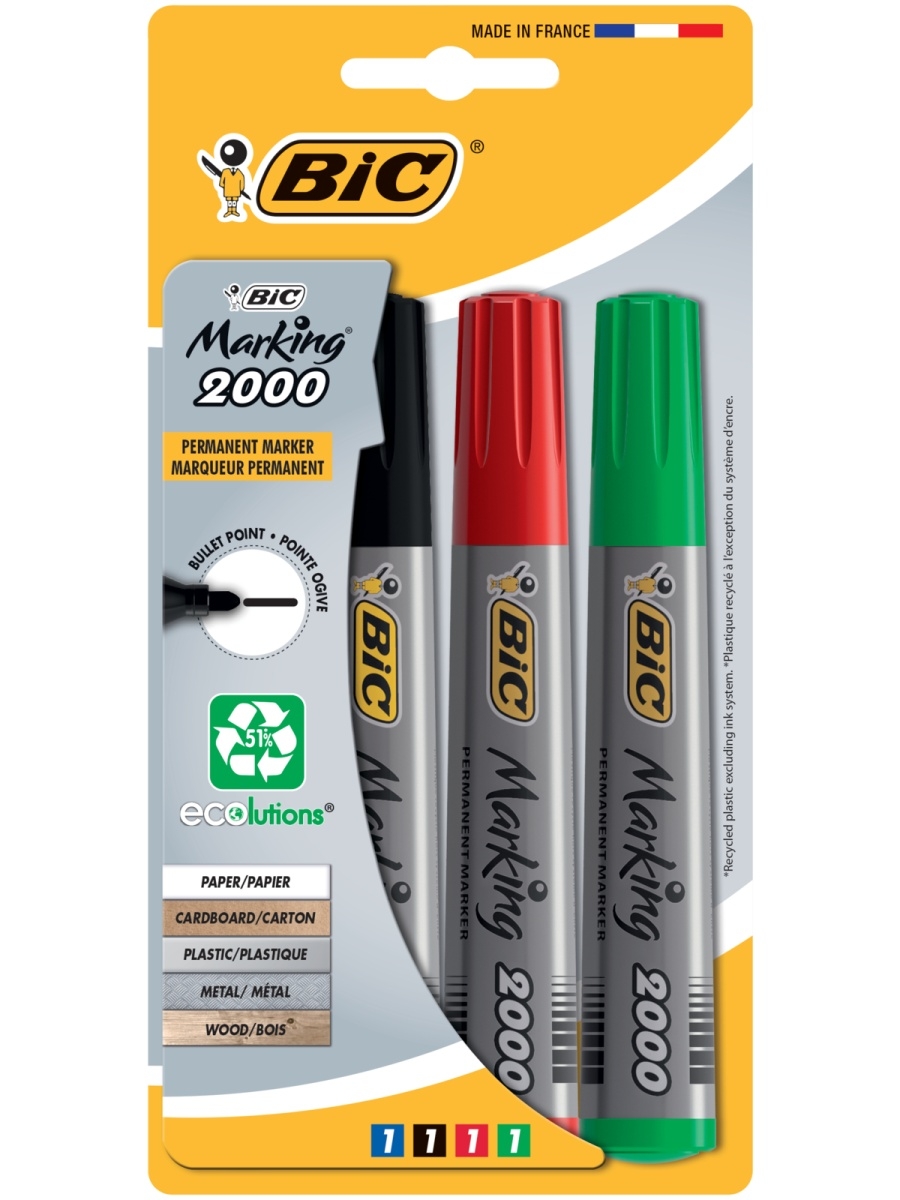 

Маркеры перманентные BIC Marking 2000 8755731, Marking 2000