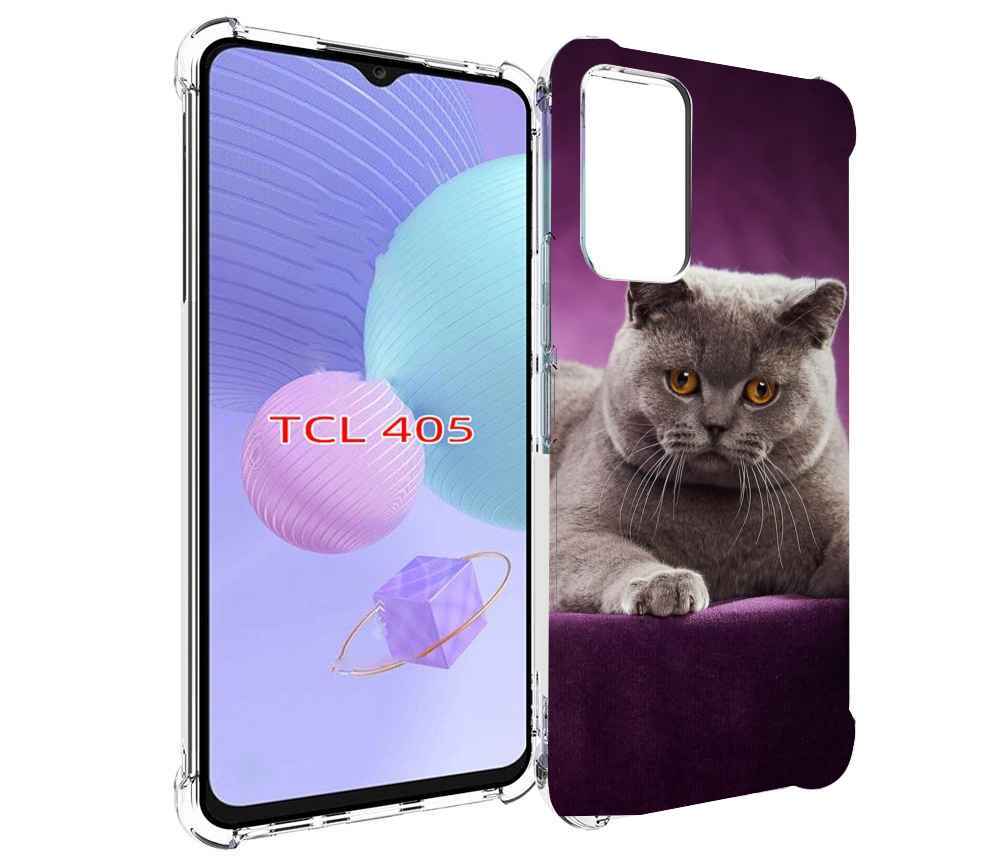 Чехол MyPads кошка британская короткая для TCL 405