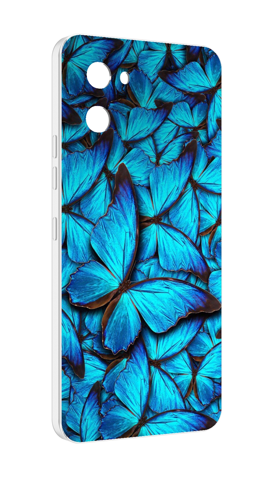 

Чехол MyPads бирюзовые бабочки для UMIDIGI G1, Прозрачный, Tocco