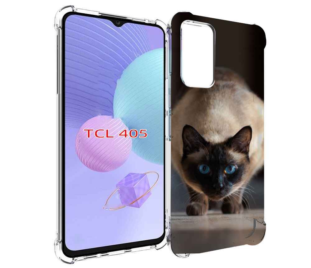 Чехол MyPads кошка сиамская для TCL 405