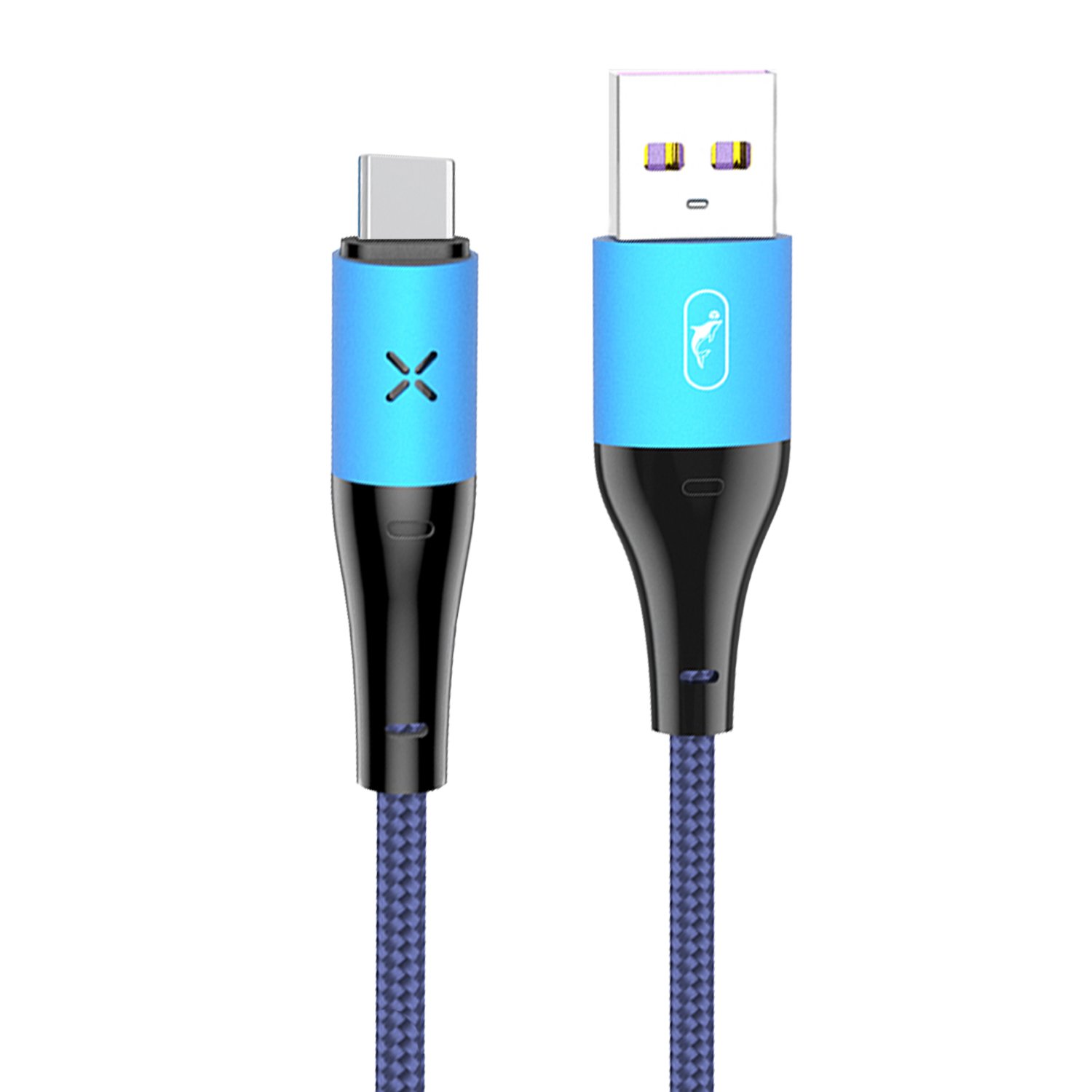 Дата-кабель SKYDOLPHIN S49T USB - USB Type-C, 1 м, синий