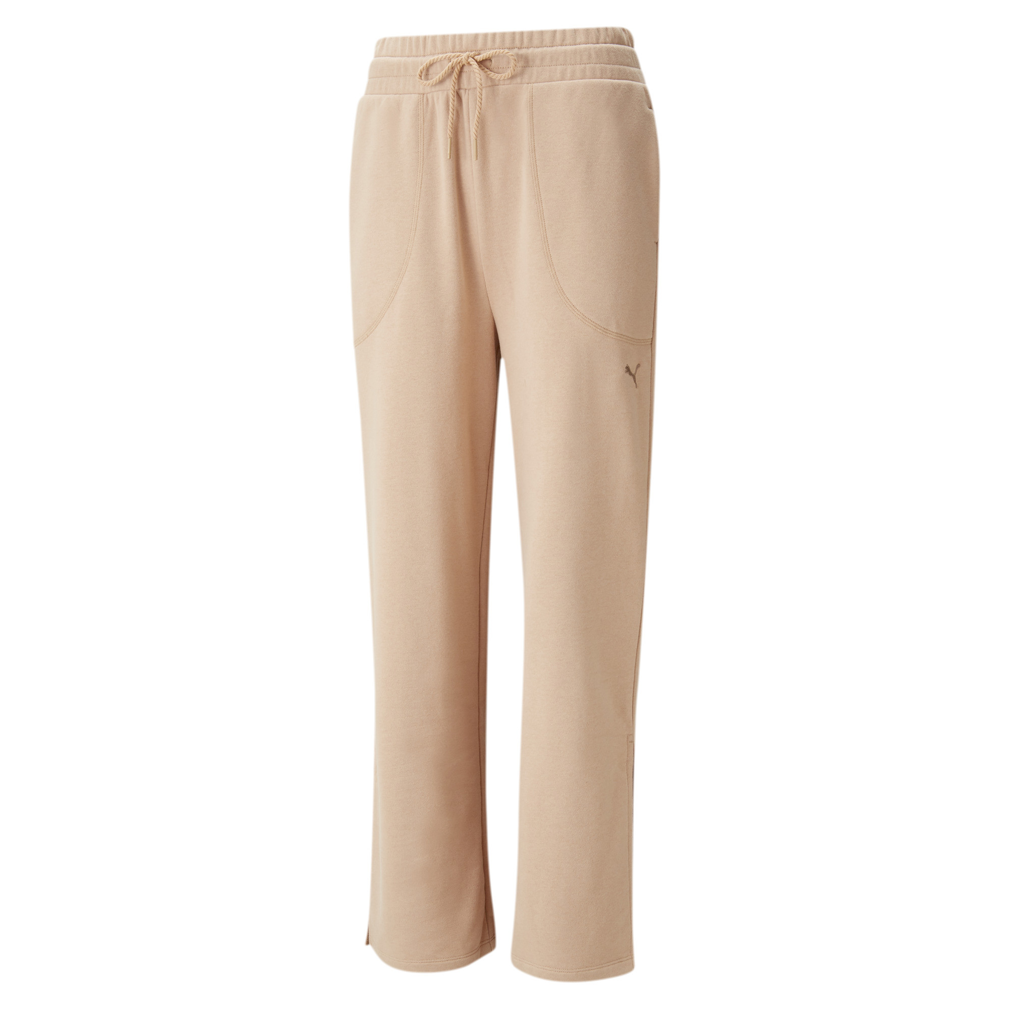 Спортивные брюки женские PUMA Her Wide Pants Tr бежевые M