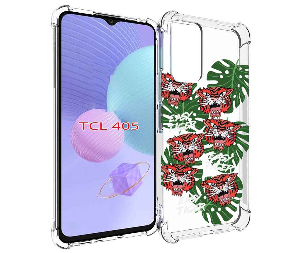 

Чехол MyPads красные-тигры для TCL 405, Tocco
