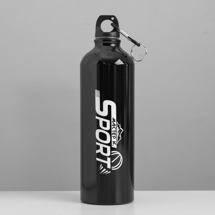 фото Мастер к фляжка-бутылка для воды мастер к., 750 мл, 7 х 24.5 см, черная
