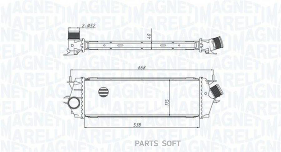 Интеркулер-, Renault Trafic Ii Magneti Marelli 351319205340