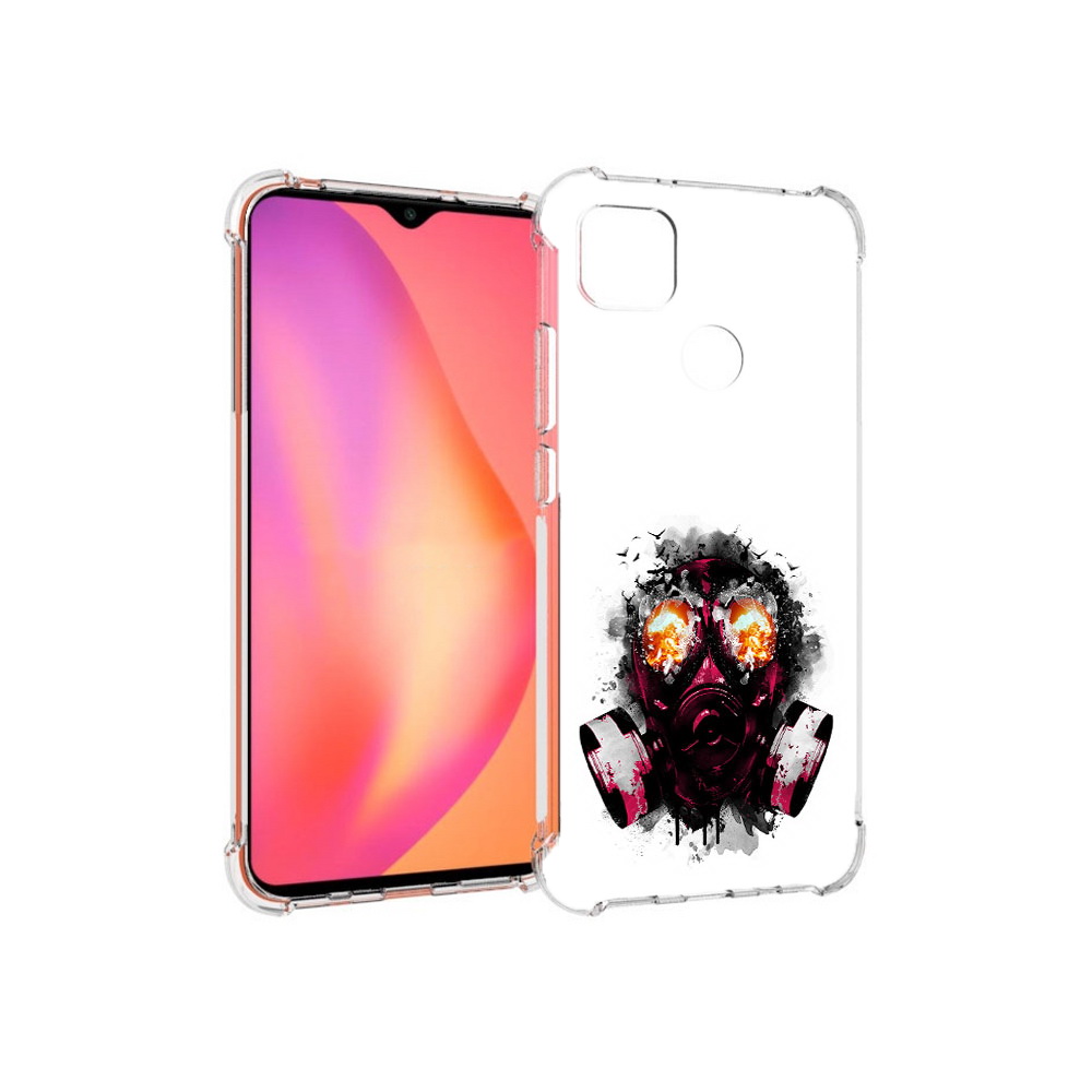 

Чехол MyPads Tocco для Xiaomi Redmi 9C красный противогаз (PT152115.265.412), Прозрачный, Tocco