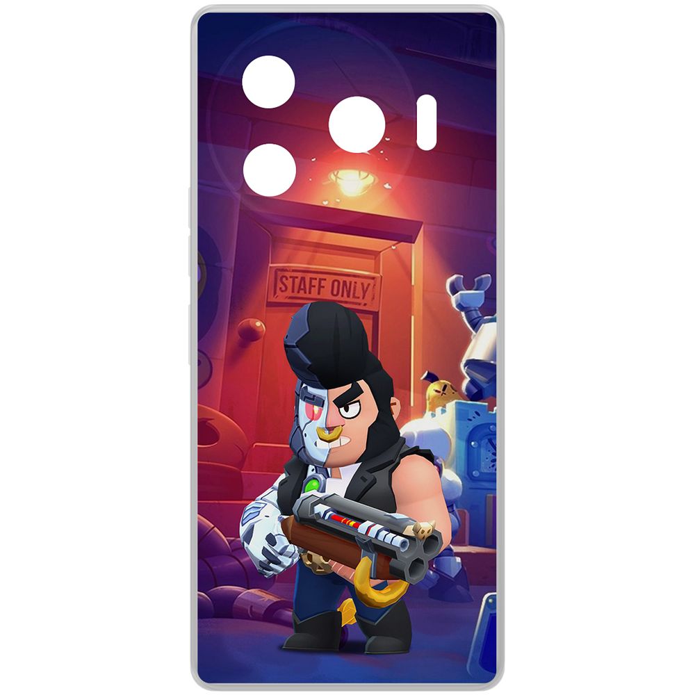 

Чехол-накладка Krutoff Clear Case Brawl Stars-Б-800 для TECNO Camon 30 Pro 5G, Прозрачный