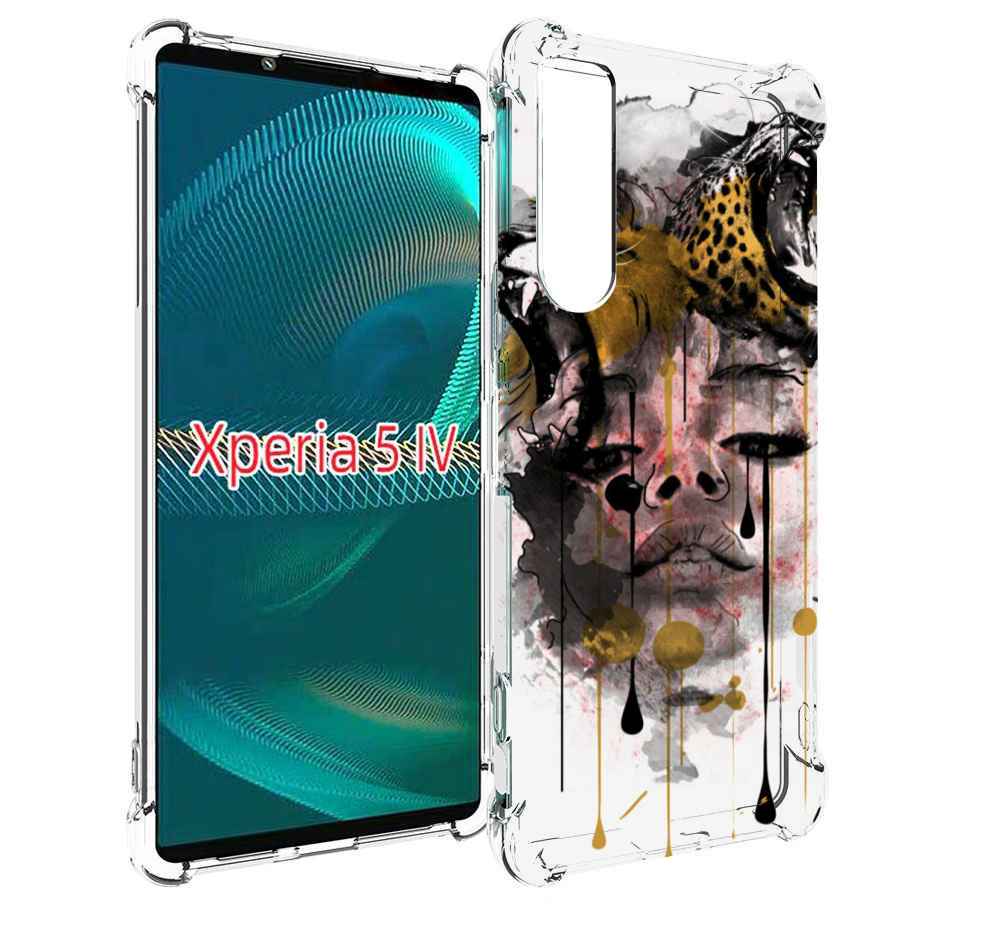 

Чехол MyPads Девушка гепард женский для Sony Xperia 5 IV (5-4), Прозрачный, Tocco