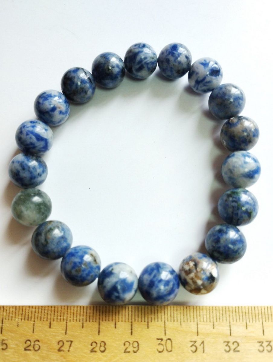 

Браслет из резины р. 18 Красота камня Содалит, содалит, Содалит