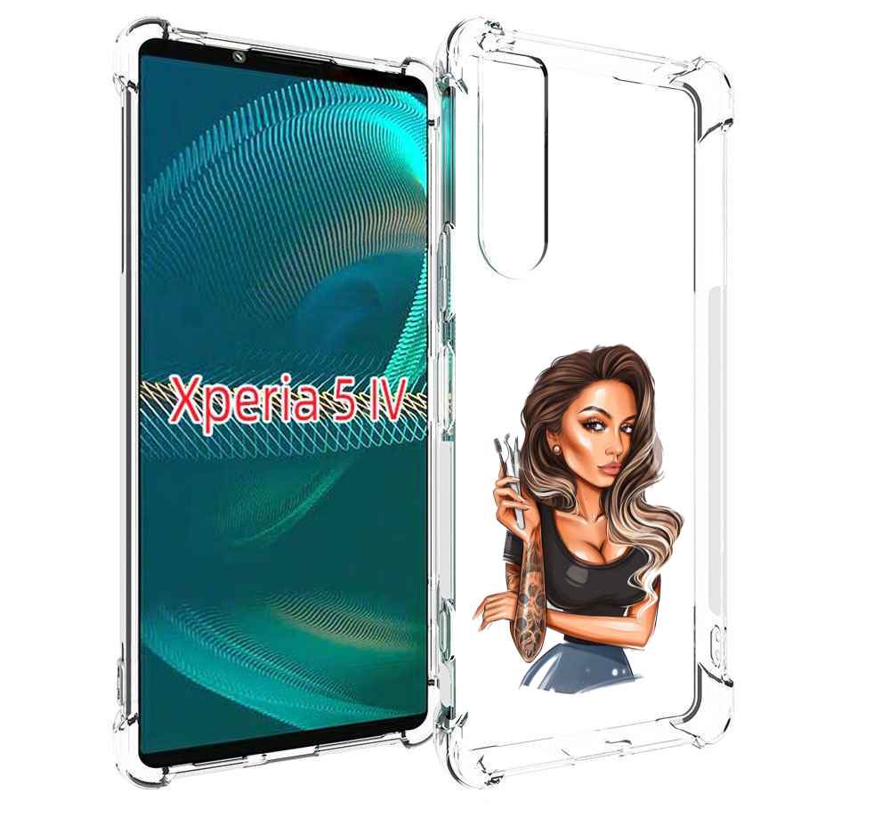 

Чехол MyPads Девушка-бровист для Sony Xperia 5 IV (5-4), Прозрачный, Tocco