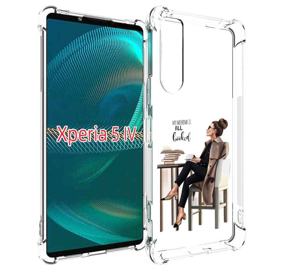

Чехол MyPads Девушка-в-кофейне для Sony Xperia 5 IV (5-4), Прозрачный, Tocco