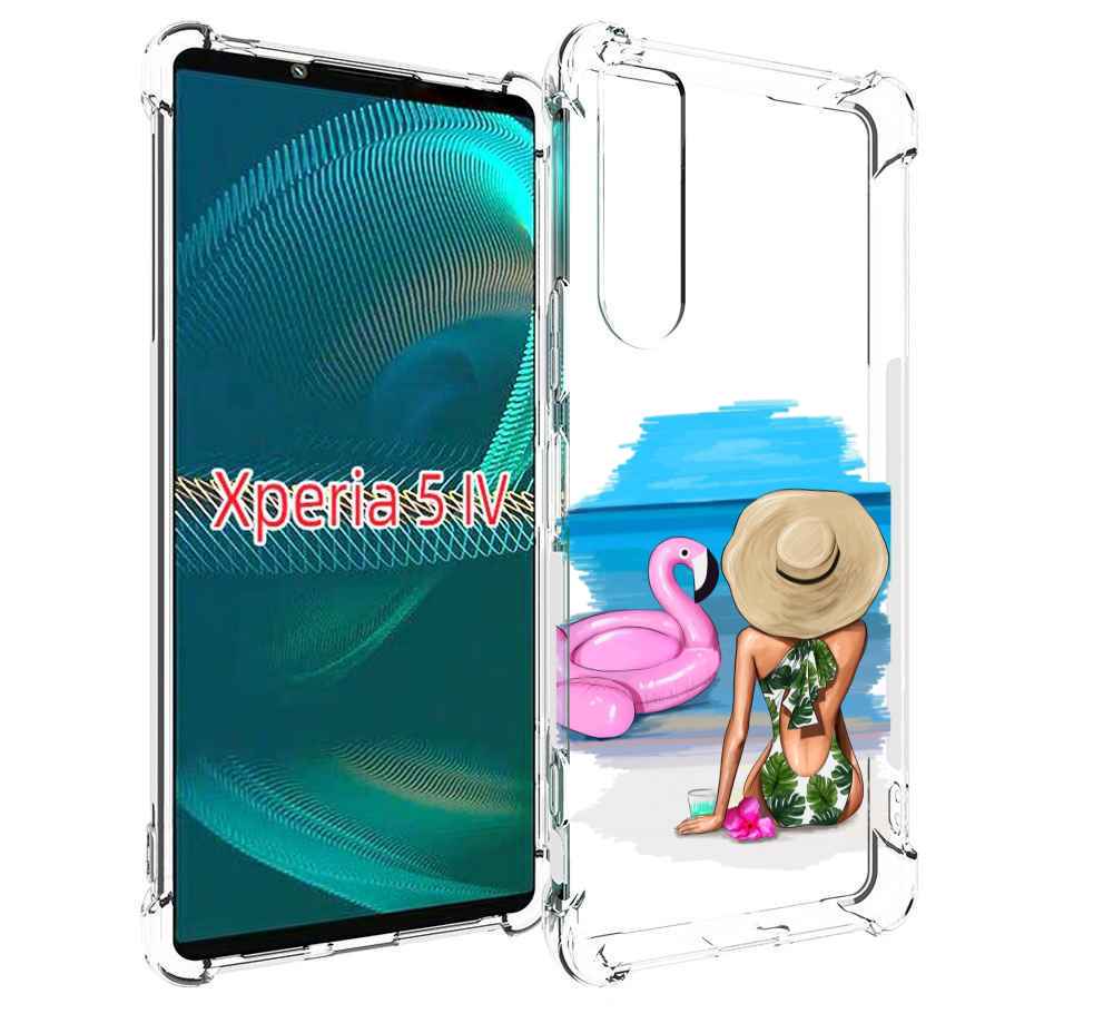 

Чехол MyPads Девушка-и-фламинго женский для Sony Xperia 5 IV (5-4), Прозрачный, Tocco