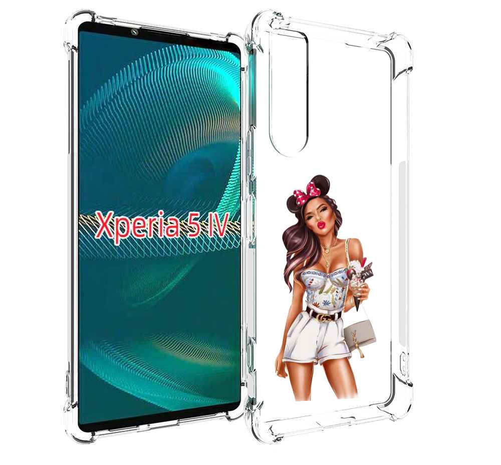 

Чехол MyPads Девушка-микки для Sony Xperia 5 IV (5-4), Прозрачный, Tocco