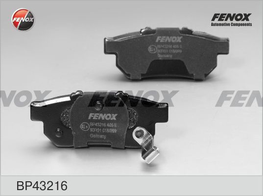 Комплект тормозных колодк FENOX BP43216 FENOX bp43216