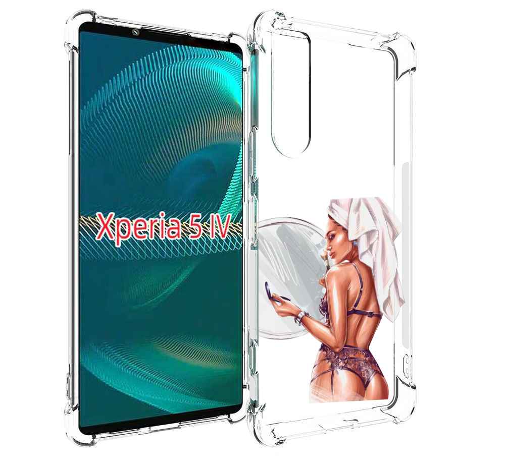 

Чехол MyPads Девушка-с-полотенцем женский для Sony Xperia 5 IV (5-4), Прозрачный, Tocco