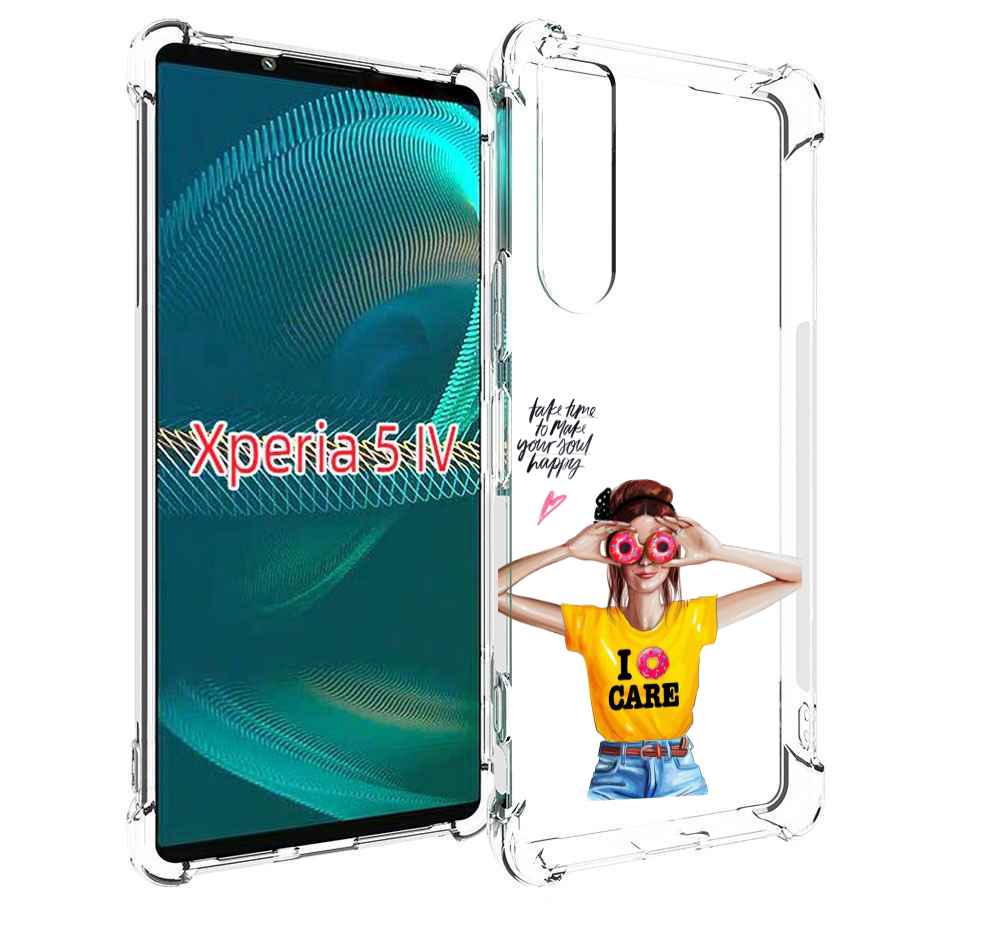 

Чехол MyPads Девушка-с-пончиками женский для Sony Xperia 5 IV (5-4), Прозрачный, Tocco