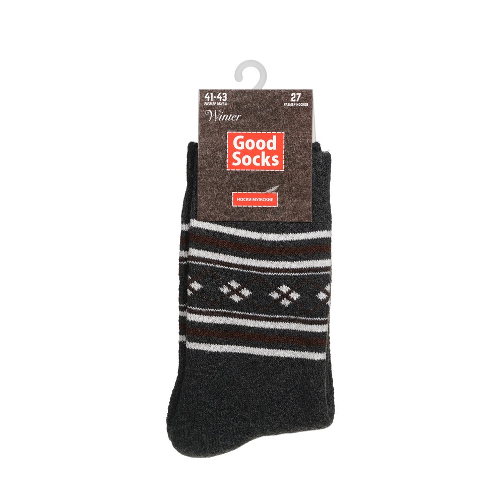 

Носки мужские Good Socks GSWr серые 41-43, Серый, GSWr