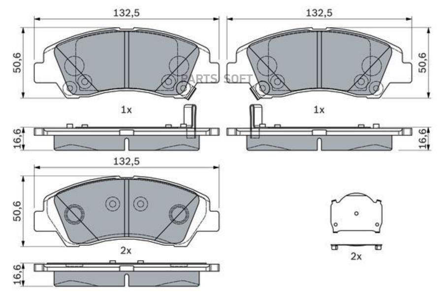 

Тормозные колодки Bosch задние 986494760