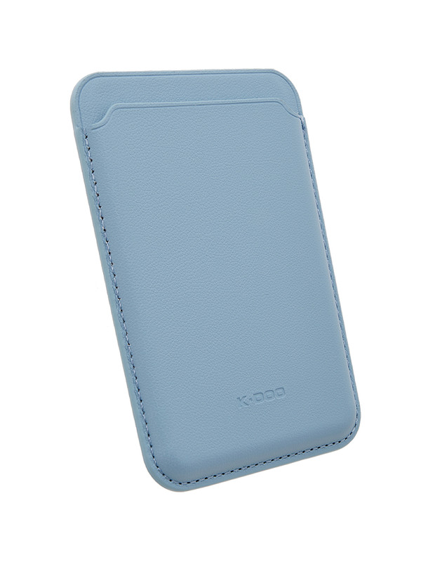 

Картхолдер Leather Co для Apple iPhone 15 Plus-Небесно-Голубой, Apple iPhone 15 Plus