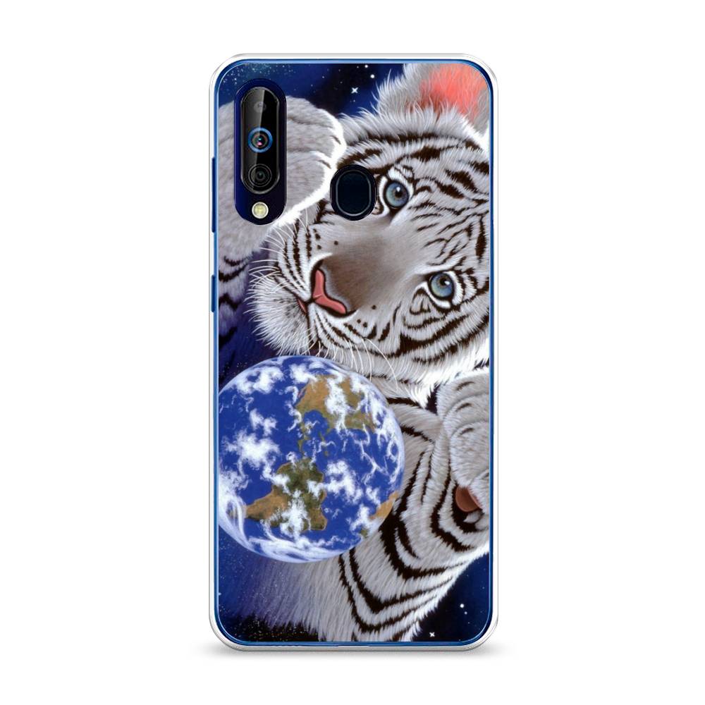 

Чехол на Samsung Galaxy M40Тигренок и Земля, Синий;белый;черный, 28250-1