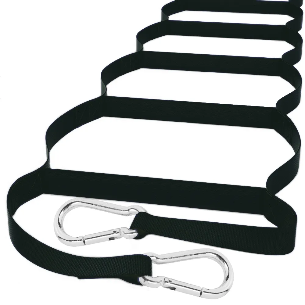 Веревочная лестница ISOP с карабинами и усиленными перекладинами 7м LBL07