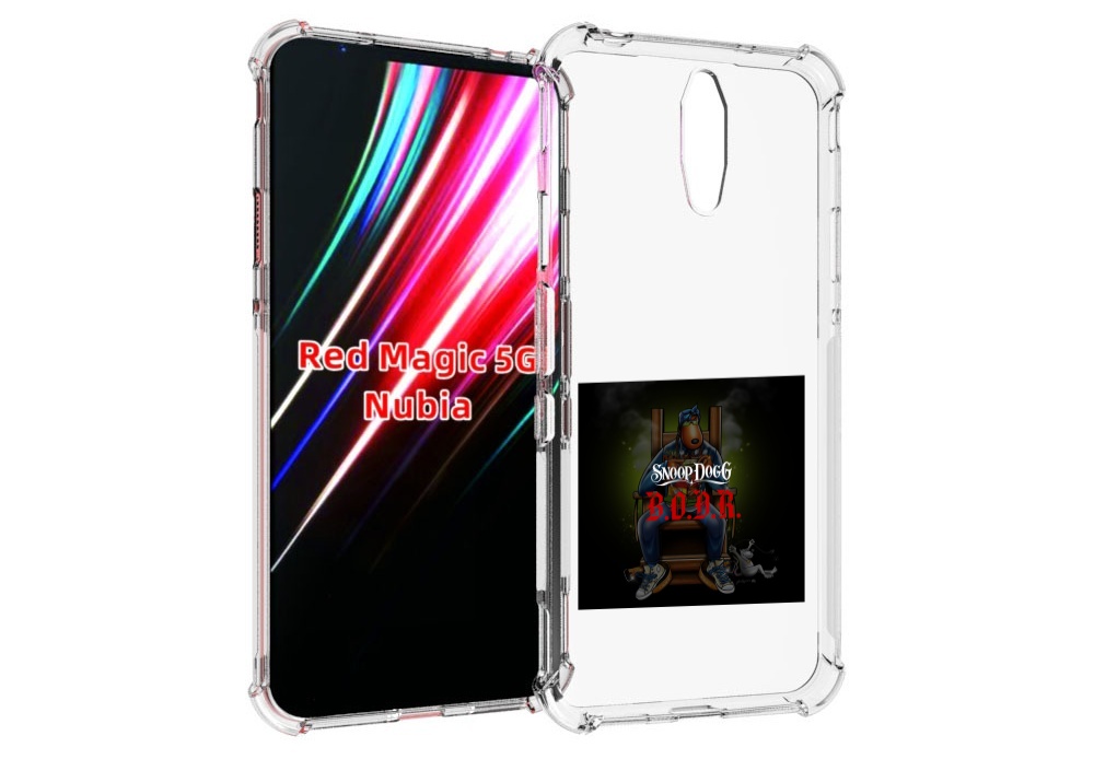 

Чехол MyPads Snoop Dogg B для ZTE Nubia Red Magic 1 5G, Прозрачный, Tocco