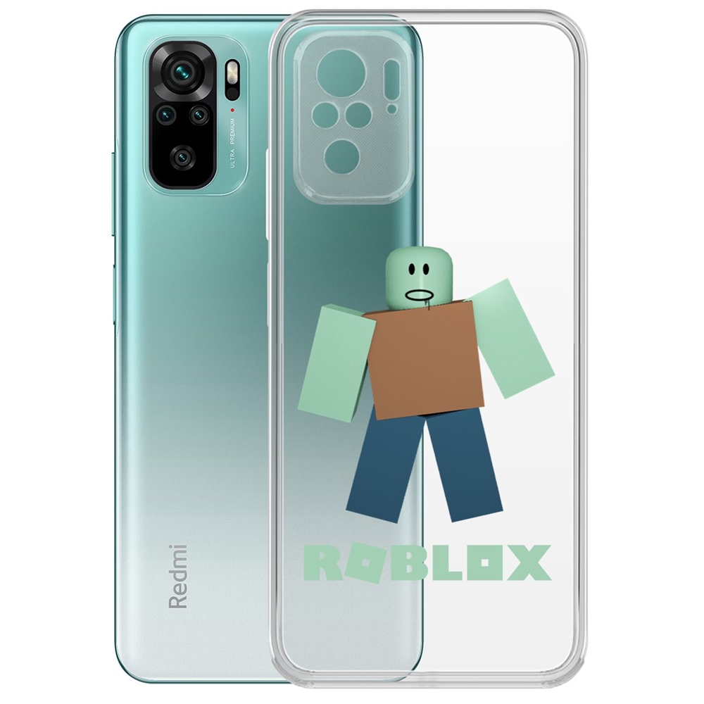 

Чехол-накладка Roblox-Зомби для Xiaomi Redmi Note 10/ Note 10S, Прозрачный