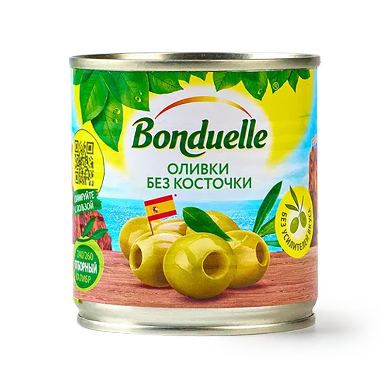 Оливки Bonduelle без косточки 12x212 мл