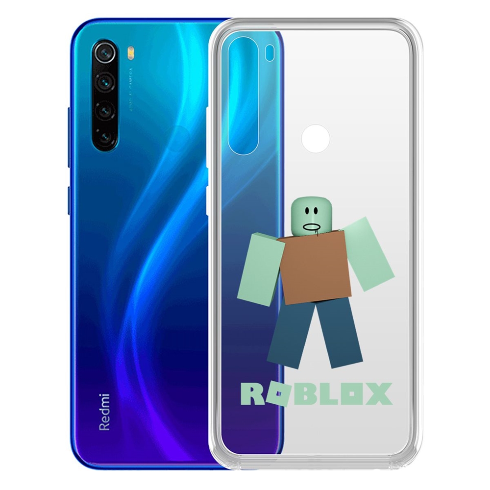 

Чехол-накладка Roblox-Зомби для Xiaomi Redmi Note 8/Note 8 (2021), Прозрачный