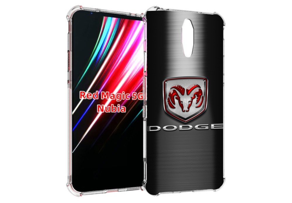 

Чехол MyPads dodge додж 1 мужской для ZTE Nubia Red Magic 1 5G, Прозрачный, Tocco